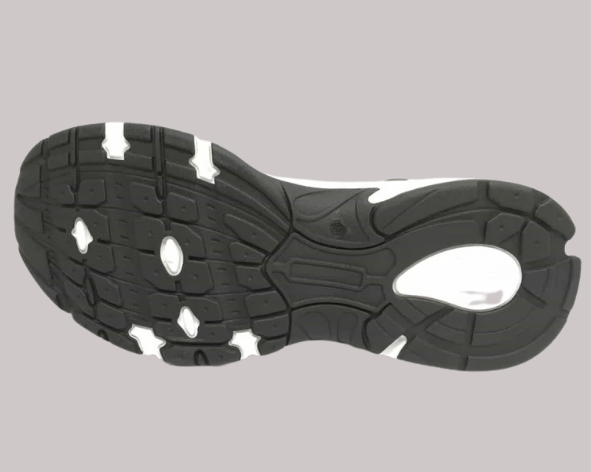 Zapatillas unisex de estilo deportivo en blanco y gris