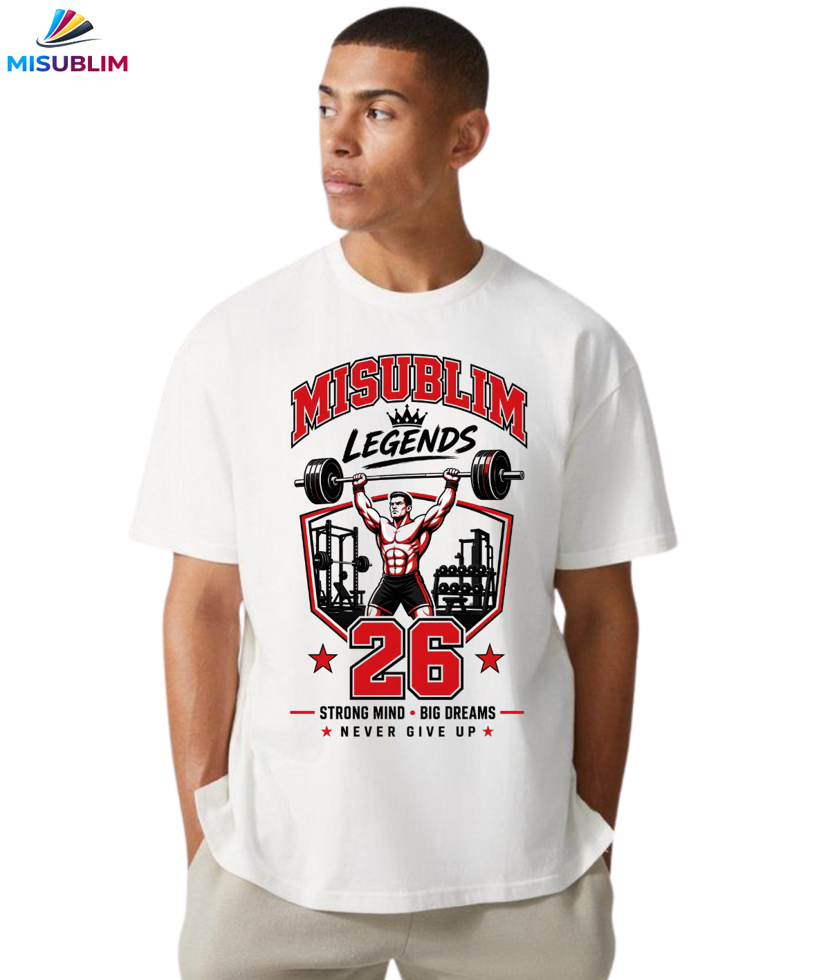 Camisetas de algodón de marca MISUBLIM