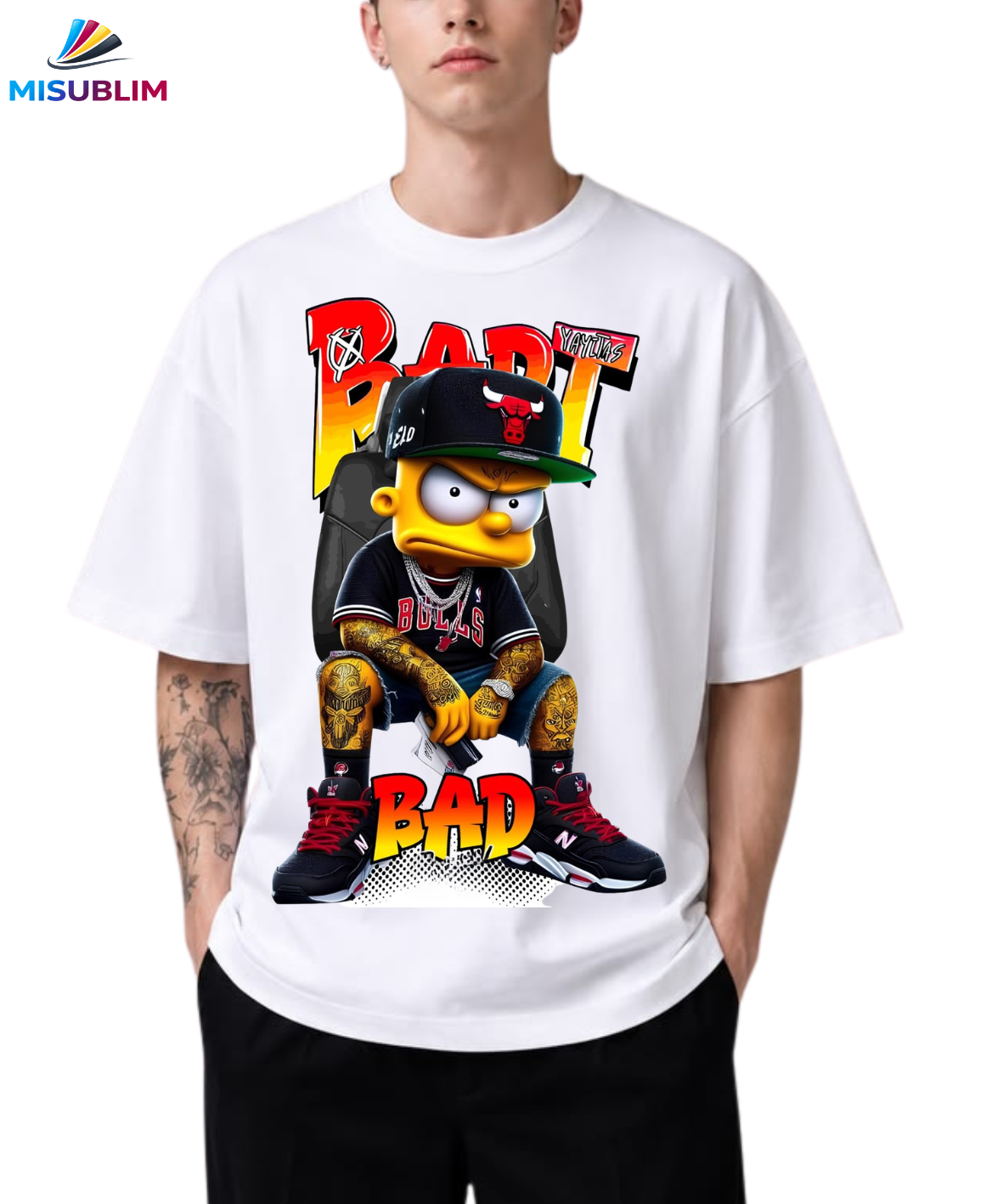 Camiseta de manga corta de algodón