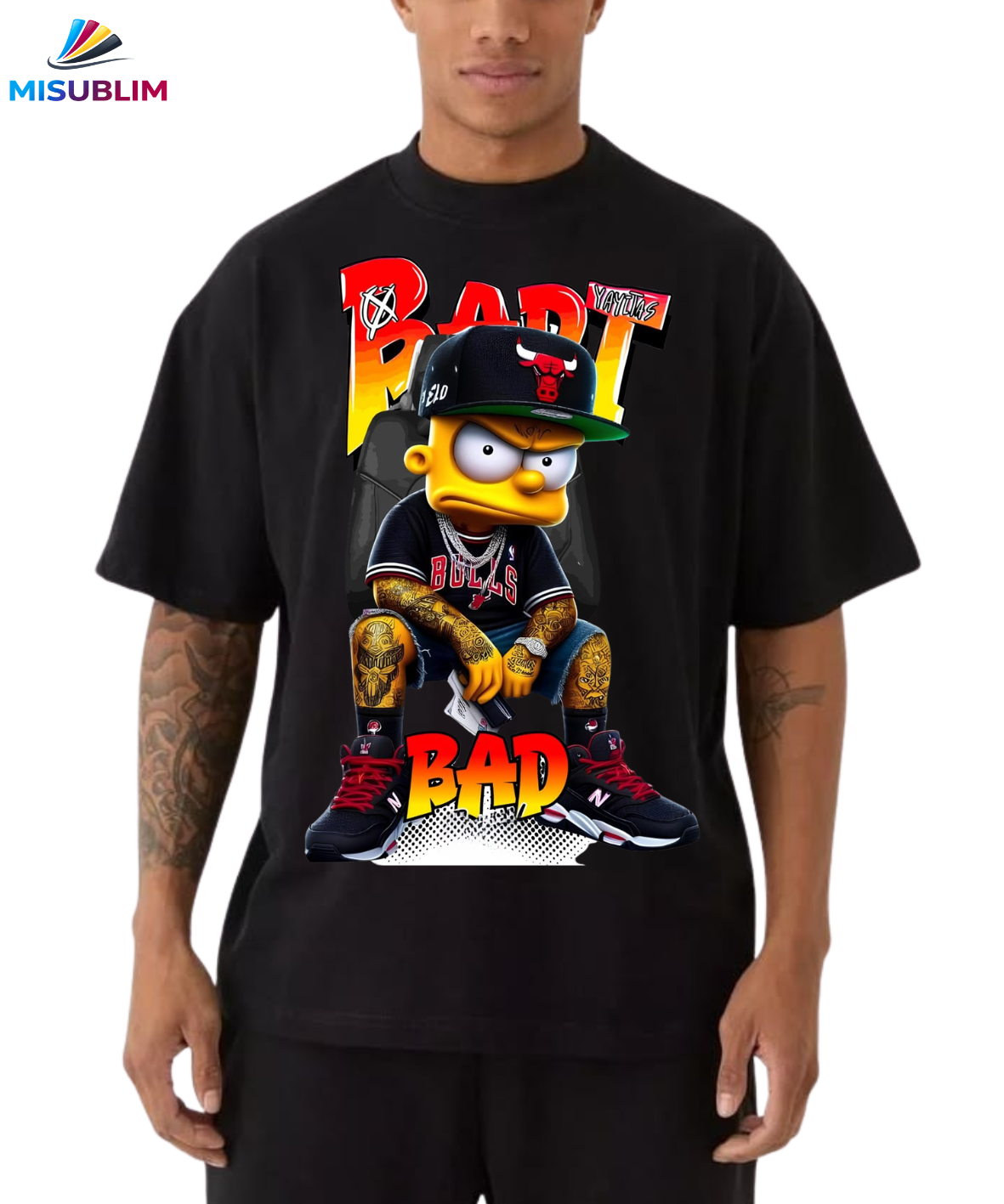 Camiseta de manga corta de algodón