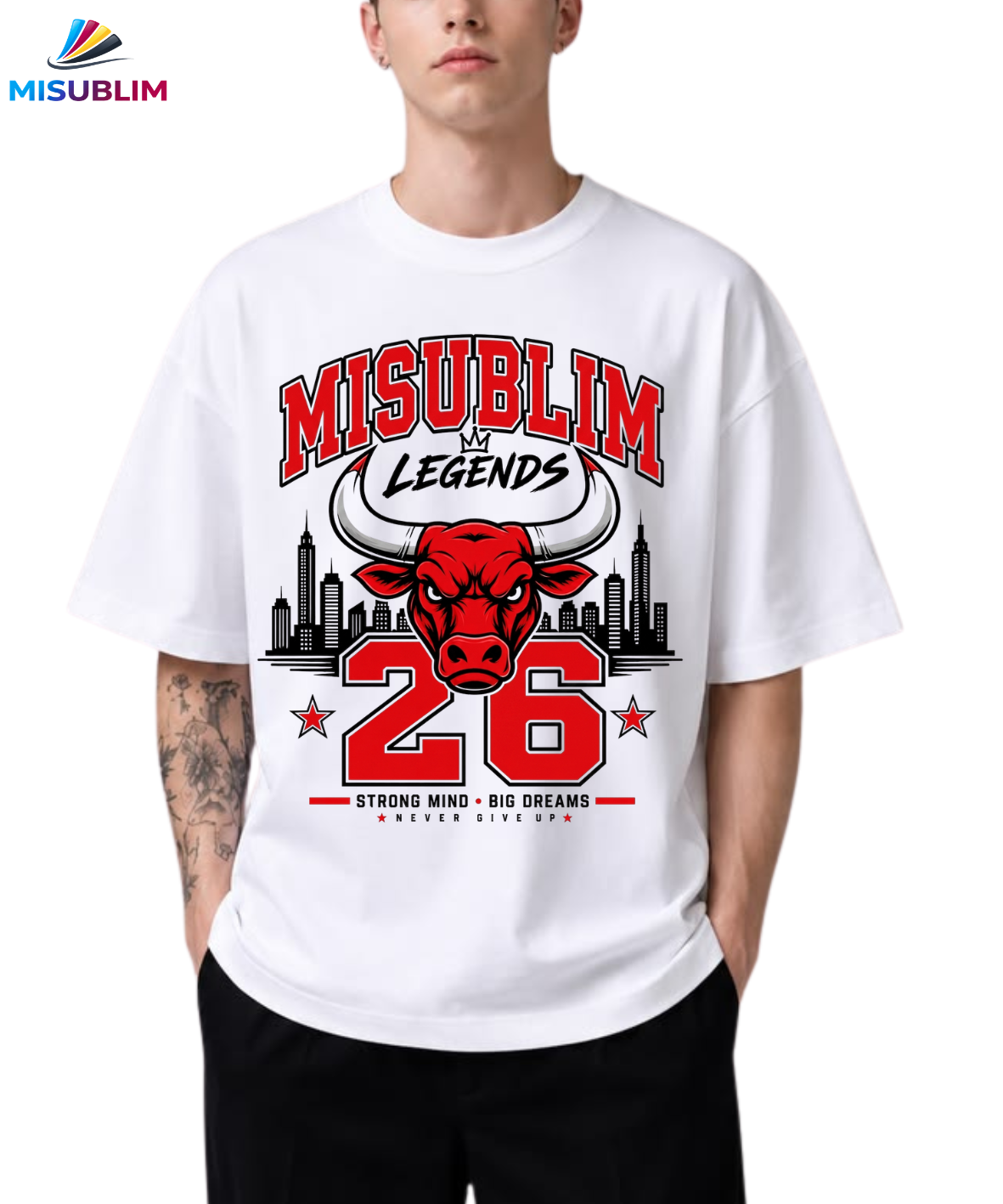 Camiseta de algodón de marca MISUBLIM